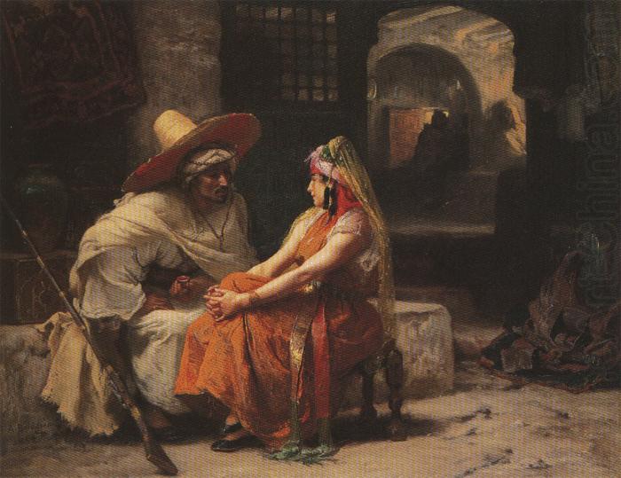 Frederick Arthur Bridgman The Rendez vous. china oil painting image